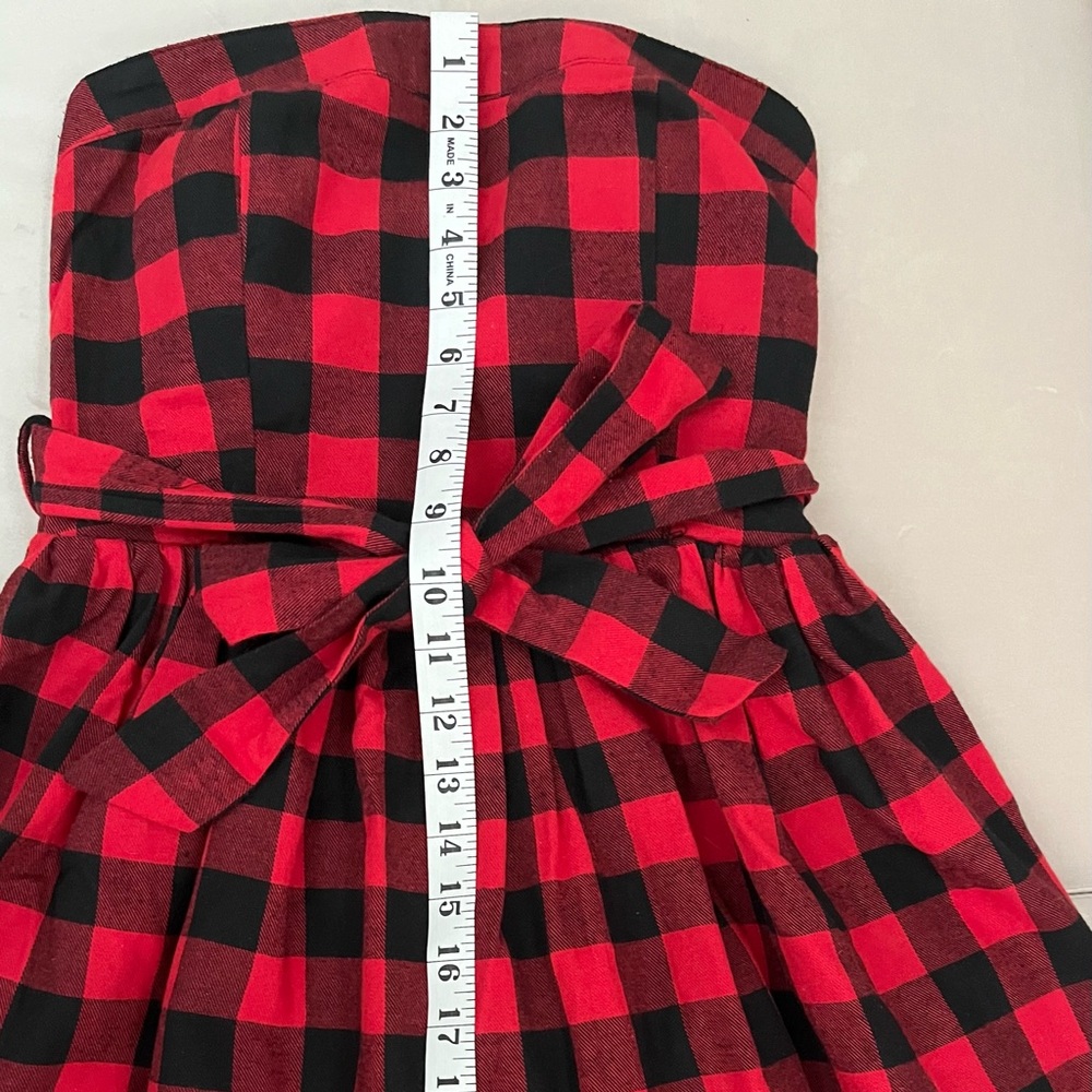 Strapless buffalo print juniors/ women dress 👗 - Picture 2 of 9